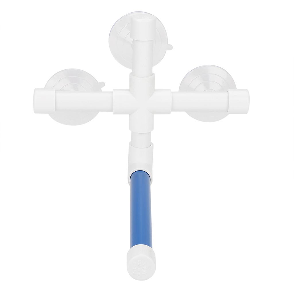 Suction Cup Plastic Pipe Pet Bird Parrot Toy Standing Rack Platform Shower Perch Bathing Supply