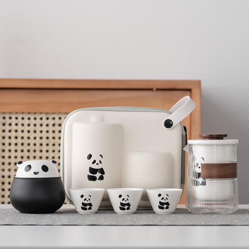 Panda Kung Fu Portable Travel Tea Set