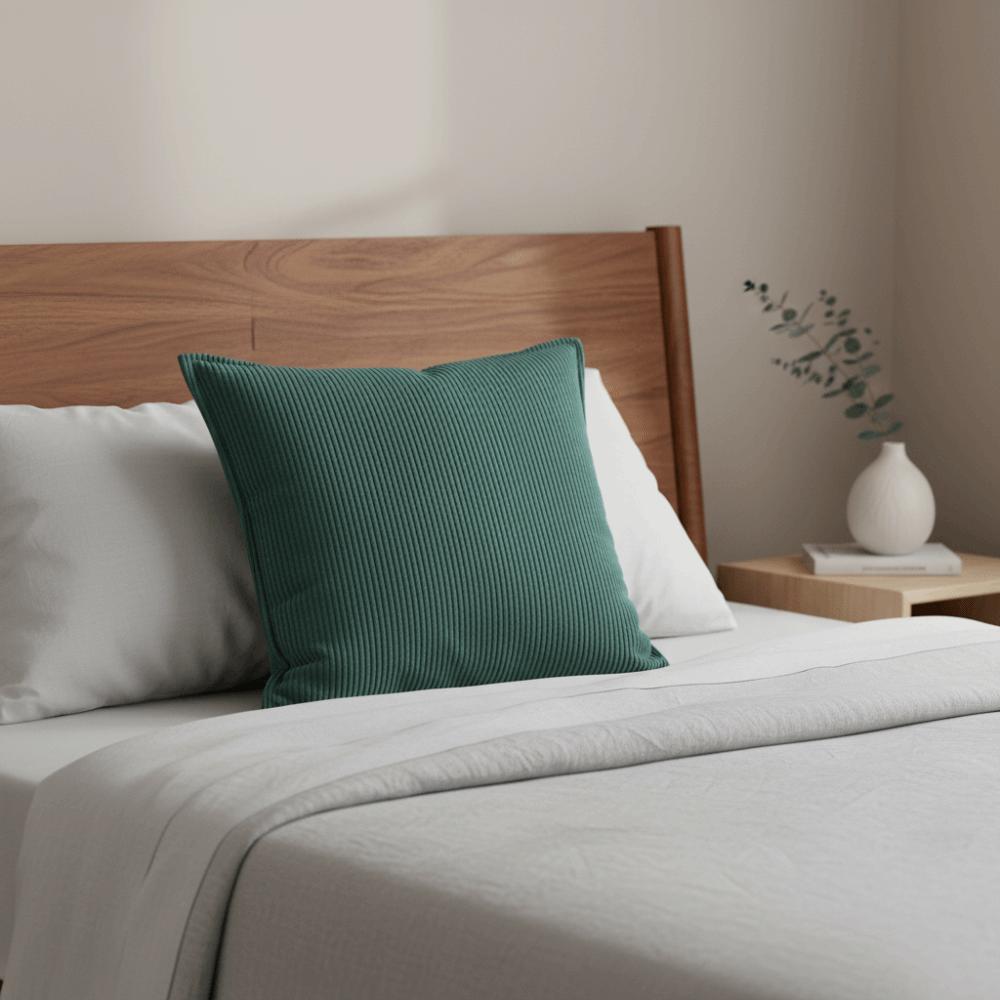 Square Sofa Pillowcase Japanese style Cushion Cover Corduroy Striped Throw Pillow Cover Couch