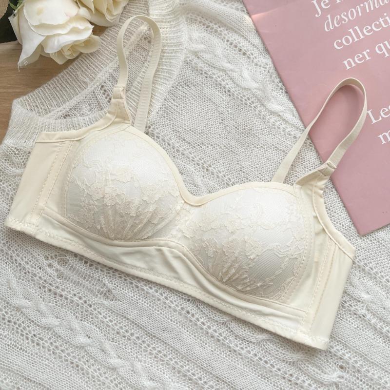 Lace Wireless Bralette Adjustable Strap Floral Bra For Women