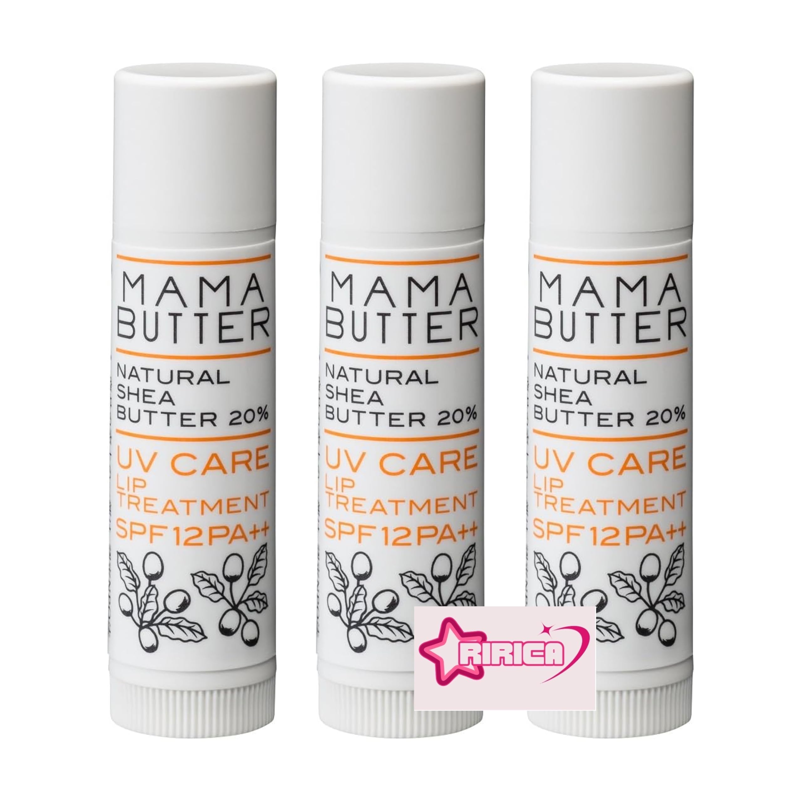 

MAMA BUTTER Mama Butter UV Care Lip Treatment Shea Highly 4 г 4 г x 3 шт. набор без добавок SPF12/PA++ (Без запаха) [Содержит масло, увлажняющее]