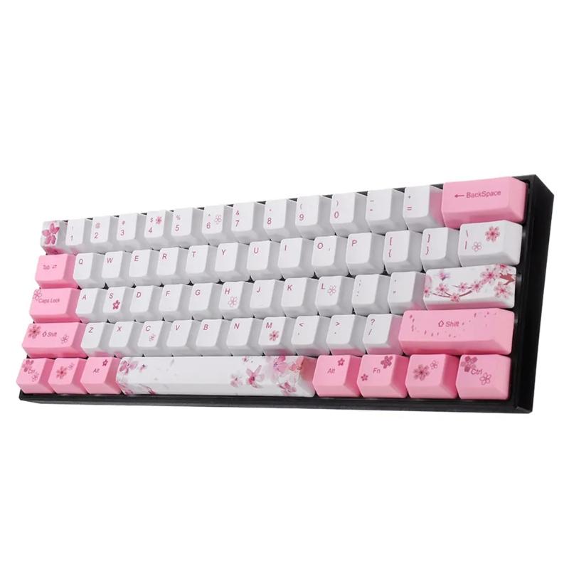 Keycaps PBT Standard Five-Sided Sublimation Cess Keycap for RK61 Series, Gans Alt61 Series, IKBC Poker