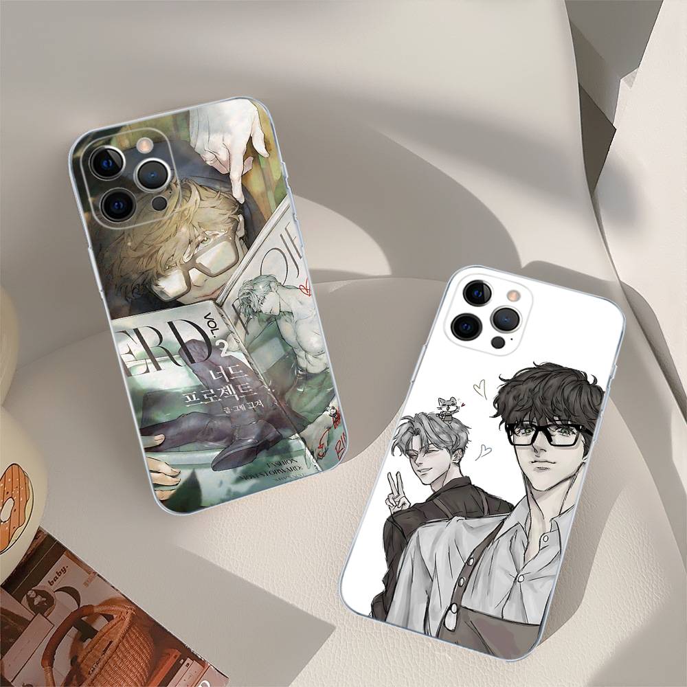 Nerd Project Bl Anime For IPhone 17 16 15 14 13 12 Mini 11 Pro Max Transparent Case