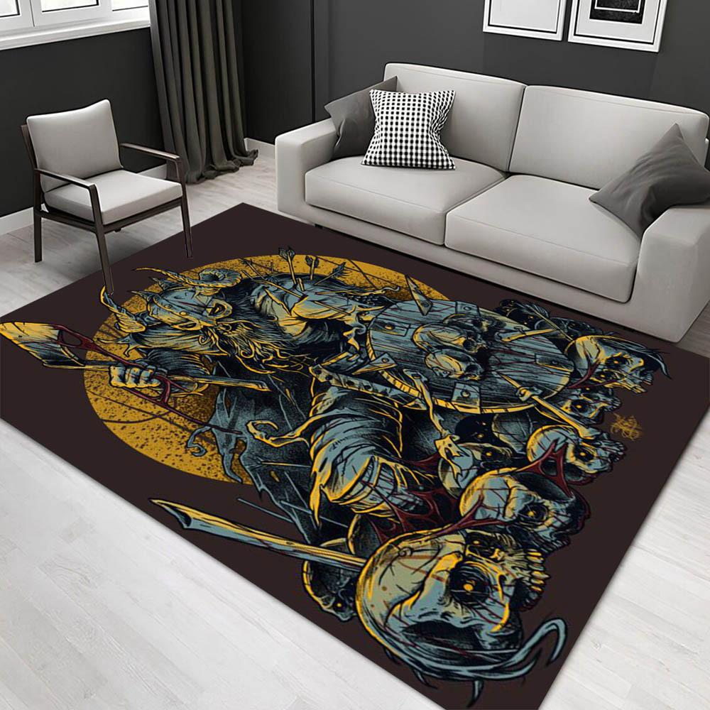 

1pc 1228892149Pattern Carpet, Area Rug For Living Room Bedroom Room Bed Chair Laundry Entryway Corridor Yard Non-slip Outdoor Camping Rug Fl 60cm by 90cm