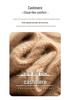 Women's Heavy Gauge Cashmere Cable Knit Sweater, Half-High Neck, Long Sleeve, Thickened Loose Pullover for Autumn Winter.