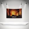 B-borgoroth Flag Rock Music Band Banner HD Printing Tapestry Exhibition, Music Band Fans, Garage Decor