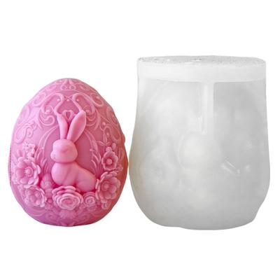 Flexible Easter Rabbit Eggs Silicone Mold For Scented Candle And DIY Crafts Perfect For Home Decors And Gifts