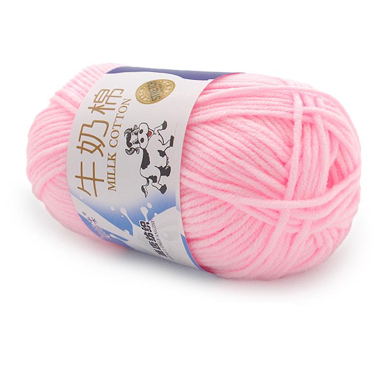 1Pc 50g Crocheting Milk Cotton Yarn Hand Knitting Sweater Blanket Hat Threads Crochet Amigurumi Bag Line 95m
