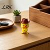 Sculptures d'animaux mignonnes Canard en colère Figurine de bureau, Imprimée en 3D Jaune Décoration de bureau avec Chapeau de cowboy tendance Décoration de chambre, Petit ornement pour