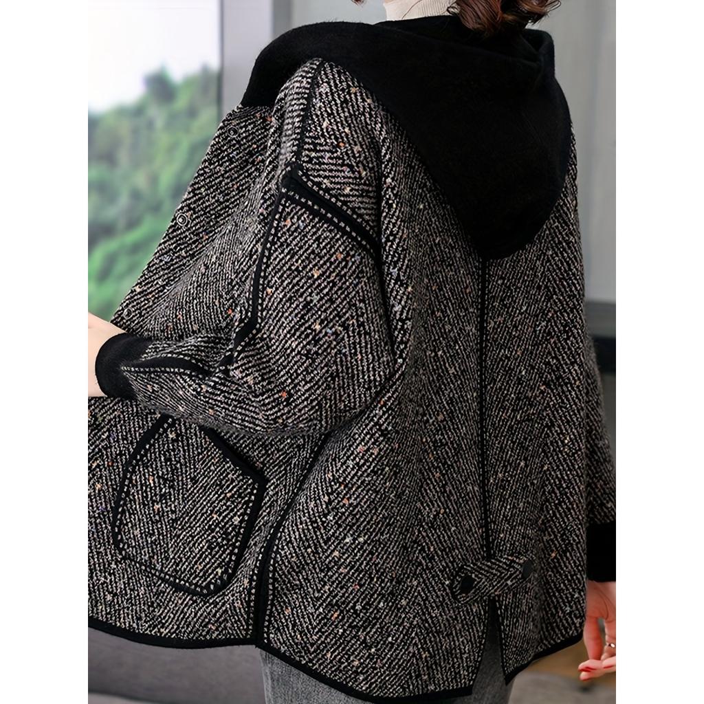 Coat Spring and Autumn Casual Loose Large Top Spring Thin Hooded Jacket Cardigan