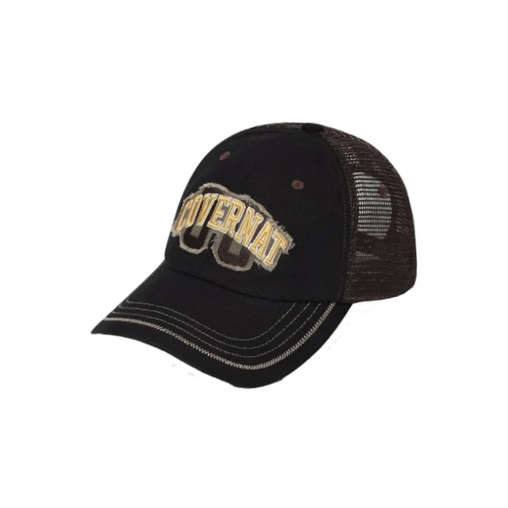 Ball Cap Cozy Fit Arch Logo Vintage Applique Trucker Cap Black 319607 F