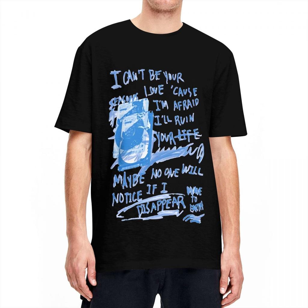 Wave To Earth T-Shirt Hip Hop Seasons Lyrics Fan Art Harajuku T-Shirts Kurzarm T-Shirt Reine Baumwolle O-Ausschnitt Übergroße Kleidung
