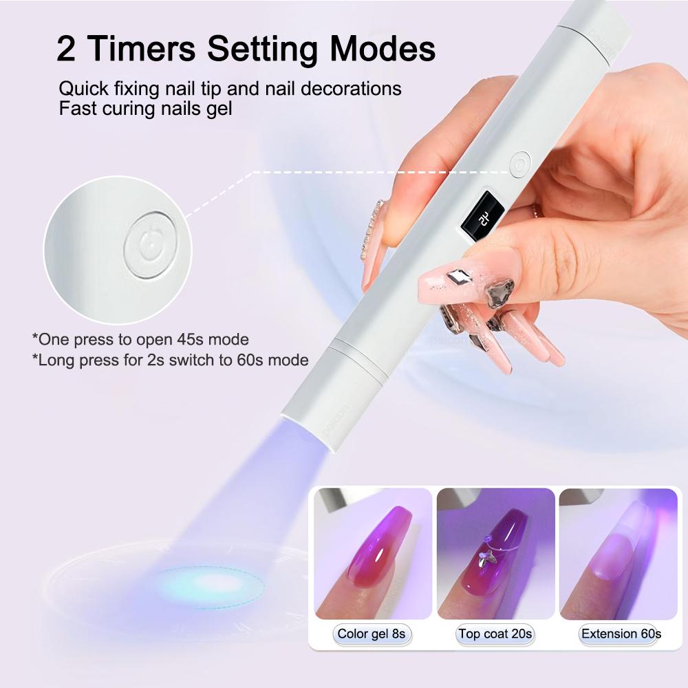 UV LED Nail Lamp Mini UV LED Nail Dryer Stand Lamp for Manicure Portable Nail Drying Lamp Professional Ultraviolet Nail Light