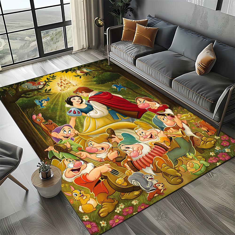 27 Style Snow White Princess Cartoon Girl Carpet Rug for Bedroom Living Room Home Sofa Decoration,kid Large Decor Floor Mat Gift