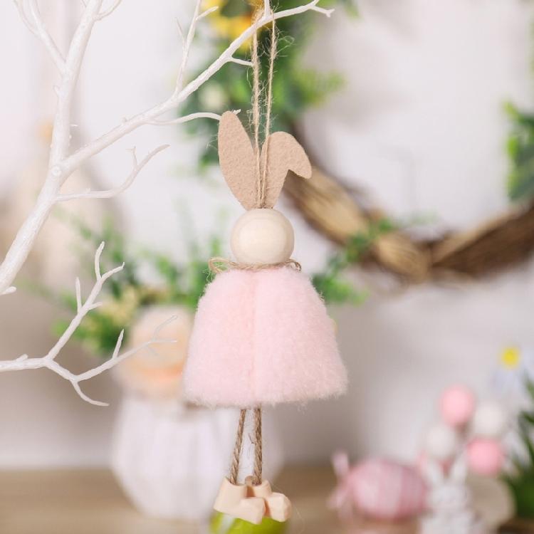 Handmade Plush Rabbits Hanging Ornament Party Centerpieces For Home Party Decoration Spring Fall Festival Celebration
