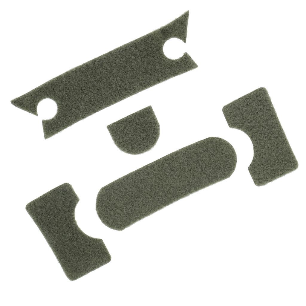 5 Stück Klettverschluss für Helm Universal DIY Verdicken Grün Helm Klettverschluss Set für MICH