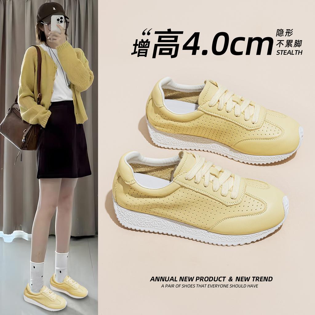 Women's Summer New Thick-soled Heightening Hollow Breathable Casual Sports Shoes