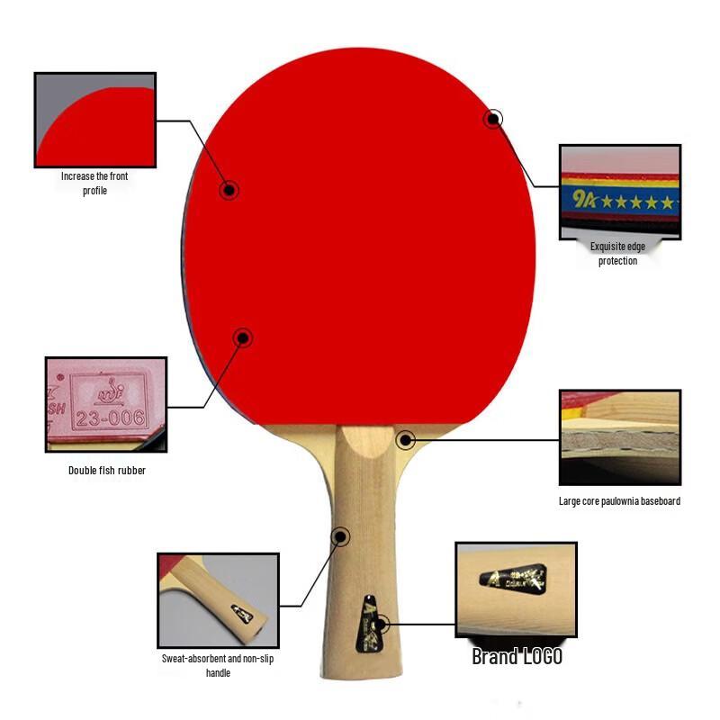 Double Fish 9-Star Professional Table Tennis Racket