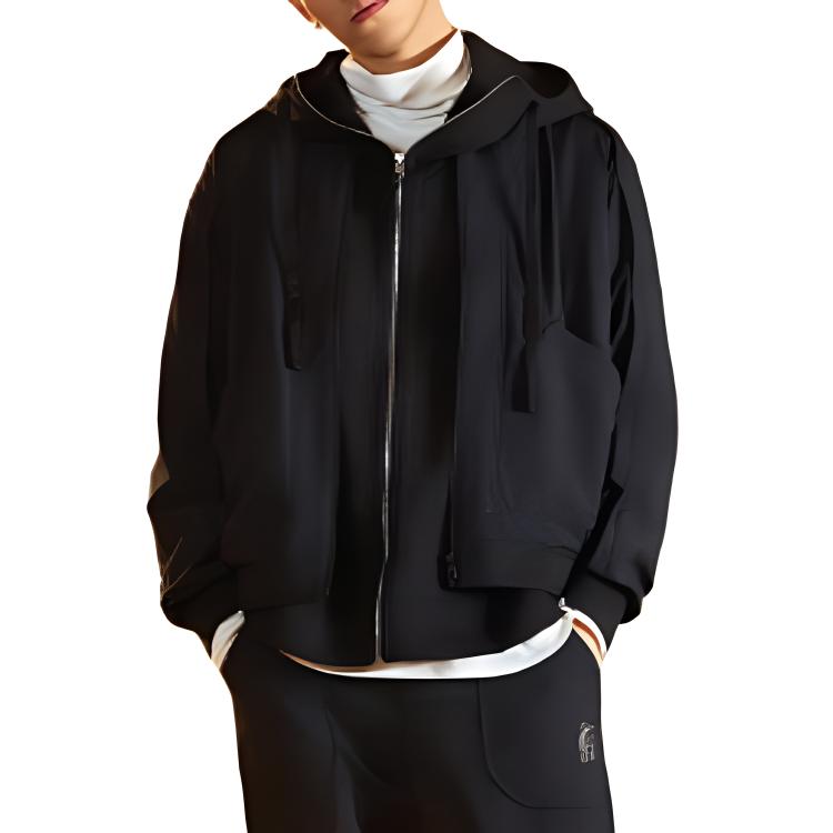 Li Ning x CHENGLONG,LIANMINGKUAN Jackets & Coats Men's Black AFDUA47-2