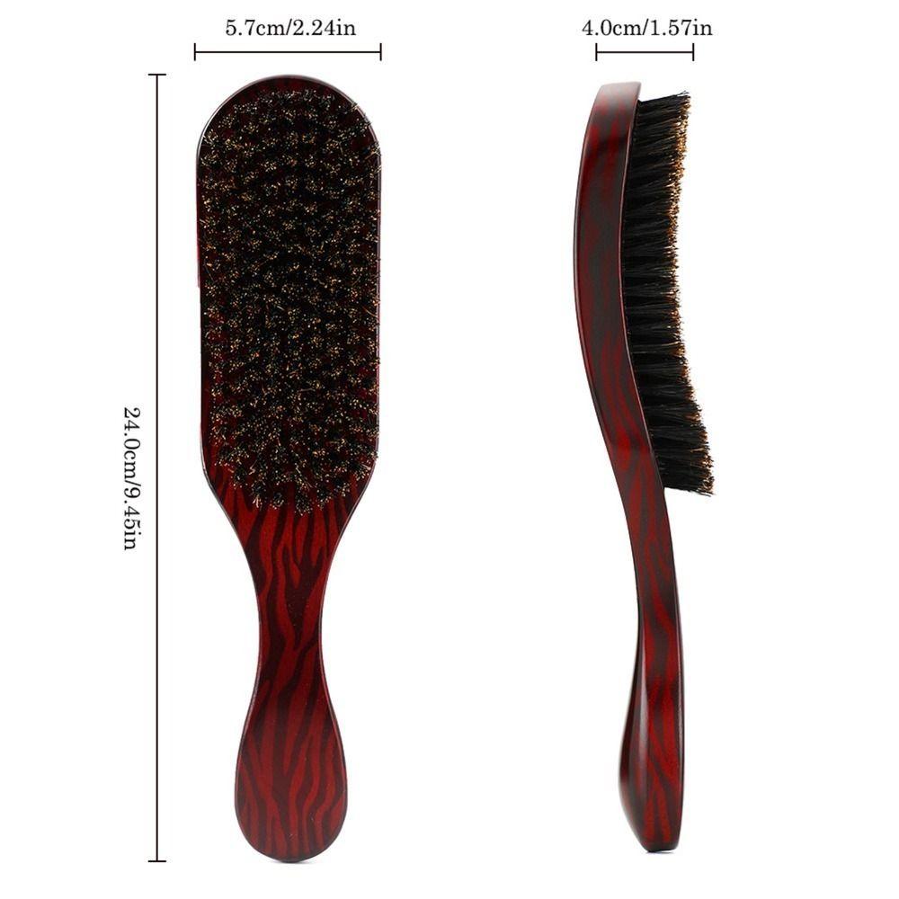 Beechwood Boar Bristle Hair Brush Boar Bristle Smoothing Brush Wave Brush All Hair Types
