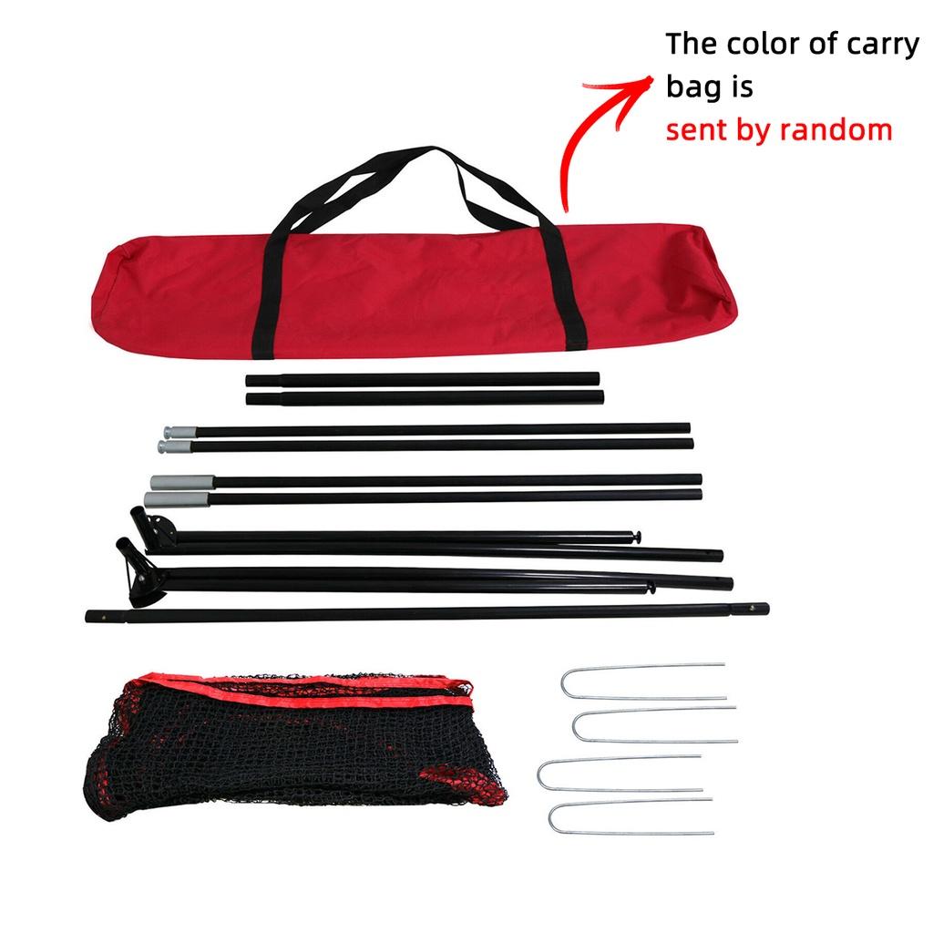 Lacquer 600D Oxford Cloth Portable Golf Hitting Practice Net Driving Training Aids With Carry Bag Black 300 X 210 X 91cm