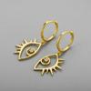 Korean Style Geometric Circle Earrings: Elegant, Versatile Ear Jewelry for Women and Students
