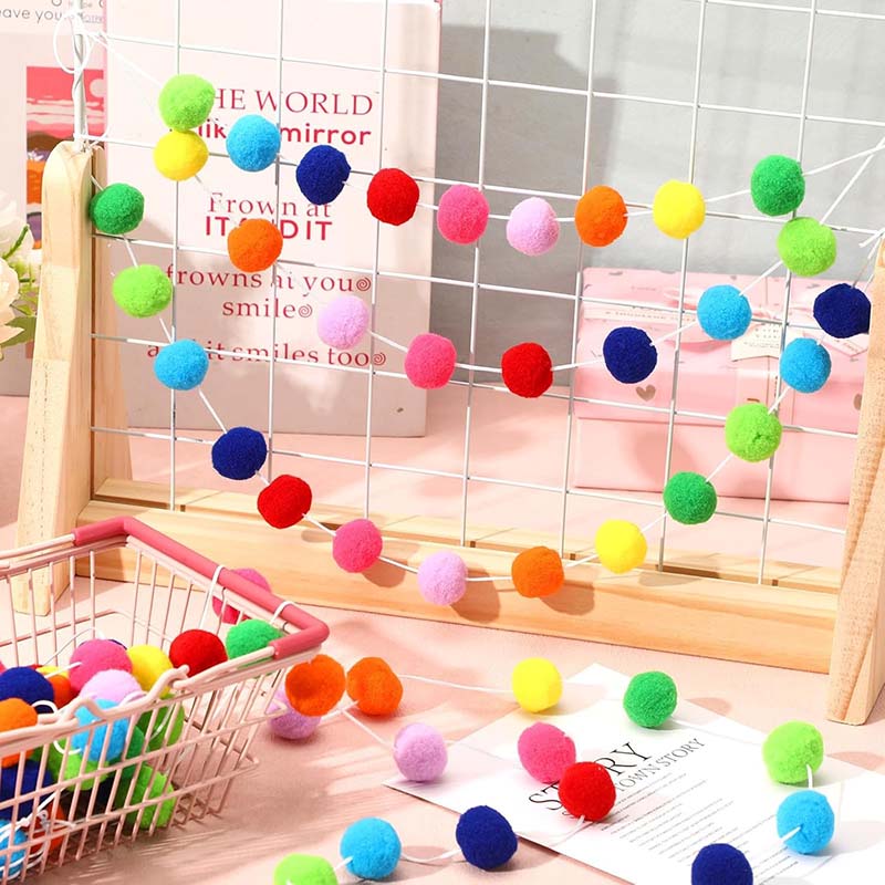 10~60pcs 5cm Pom-pom Ball Festival Party Decoration Ball Gathering Venue Layout Soft Ball Colored High Elastic Ball TMZ