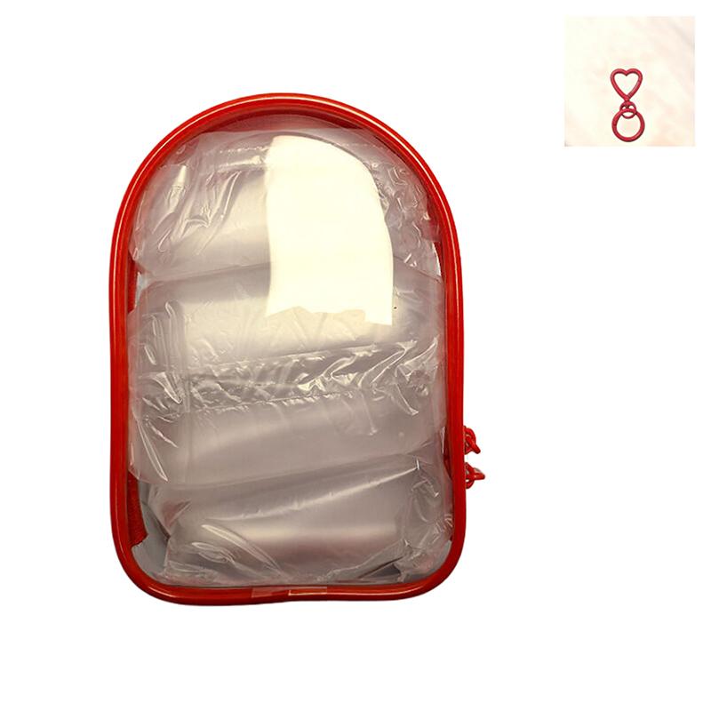 

Детская одежда Прозрачный пыленепроницаемый 15 см Защитный чехол, Сумка для прогулок Хранение Витрина красный