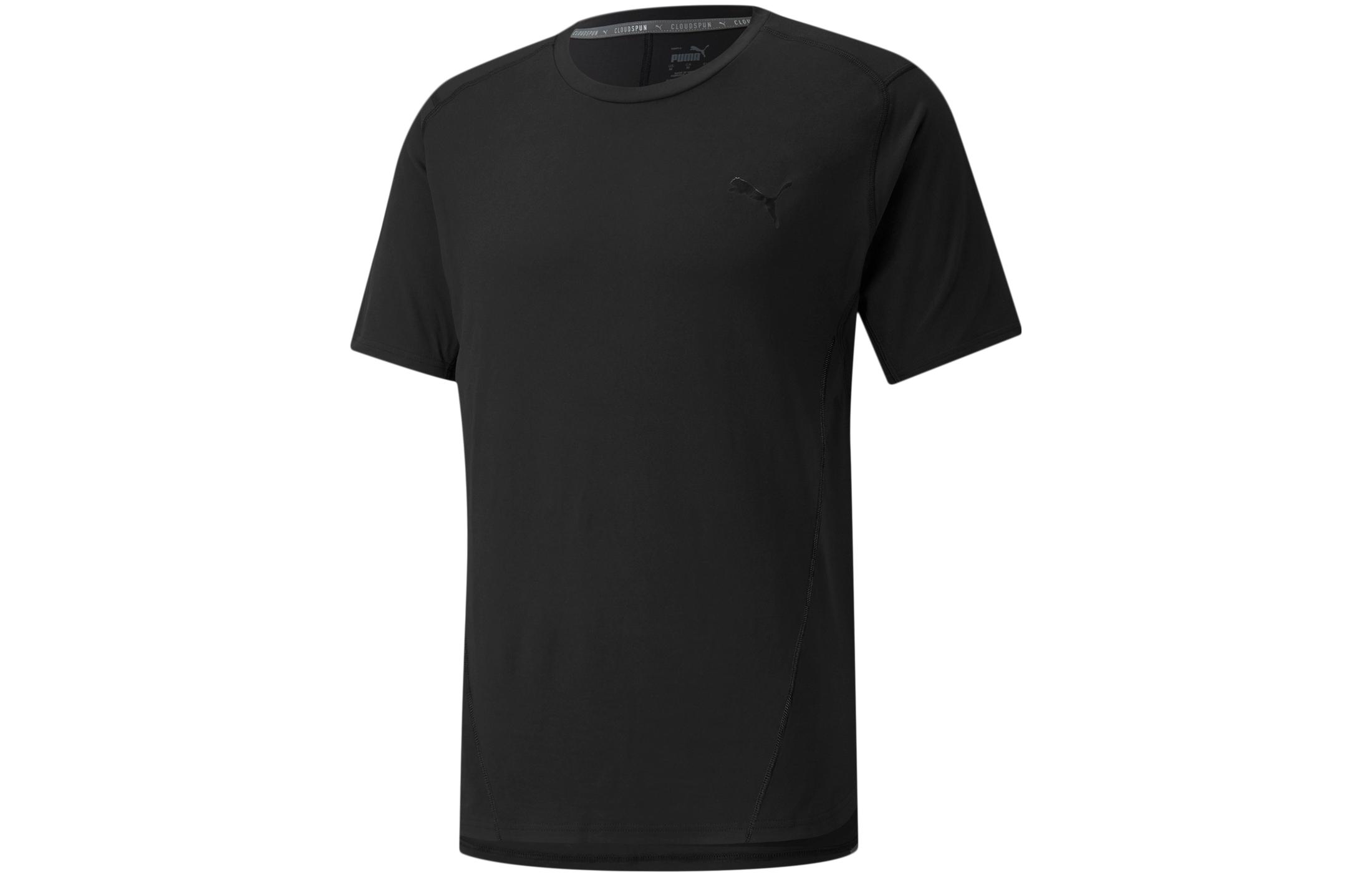 PUMA Manchester City T Shirts Men s Black Crew Neck Moderate Straight Fit 520873-01 S