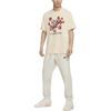 Nike Sportswear Pattern Letter Print Crew Neck Short Sleeve T-Shirt Men T-Shirts Sand-Dune-White FZ5400-110