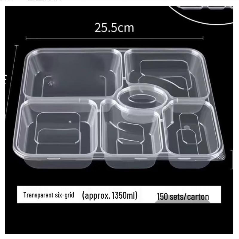 ZB Disposable PP Plastic Takeaway Meal Boxes