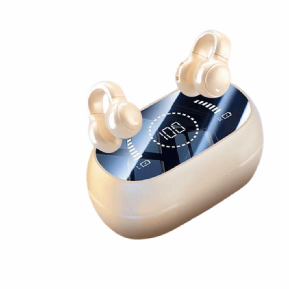 Charging Earphones Bone Conduction Headphones Clip-On Design Open Ear Bluetooth Headset Noise Reduction Long Battery Life