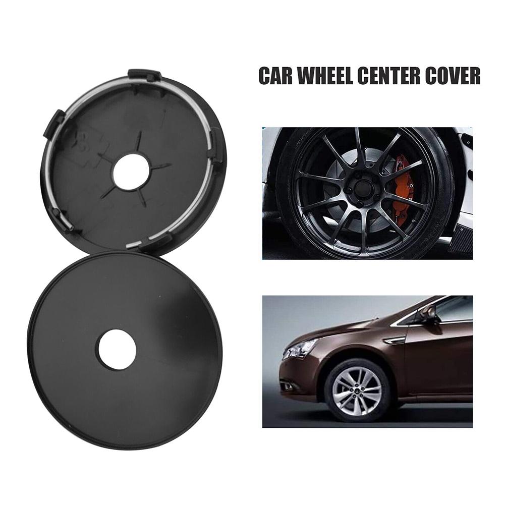 4ks 60mm- 56mm Univerzálne Čierne Disky Auta Zliatinové Koleso Stred Náboja Stredová Krytka Dekor ABS Plast Krytka Stredu Kolesa Auta Čierna/Chróm