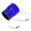 X AUTOHAUX 1 Set 70mm/2.76"-80mm/3.15" ID 100mm/3.94" 0 Degree Length Black Blue Hose