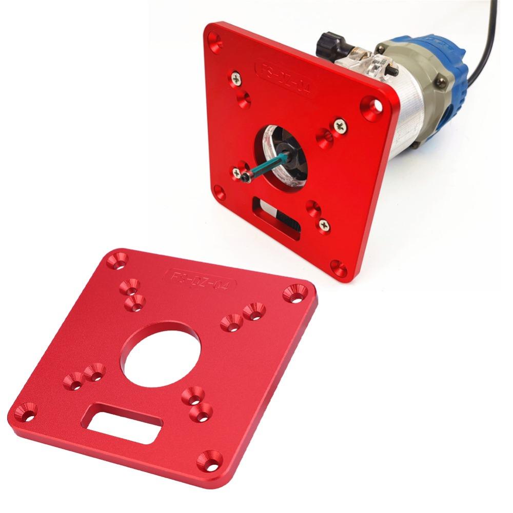 Anodic Oxidation Router Table Insert Plate Aluminum Alloy Woodworking Router Plate  DIY Woodworking