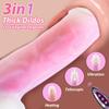 Push In Dildo Vibrator Realistic Dildo Vibrator for G Spot  3 High Speed Push In, 10 Vibrating and Heated Function Toys Sex Toys