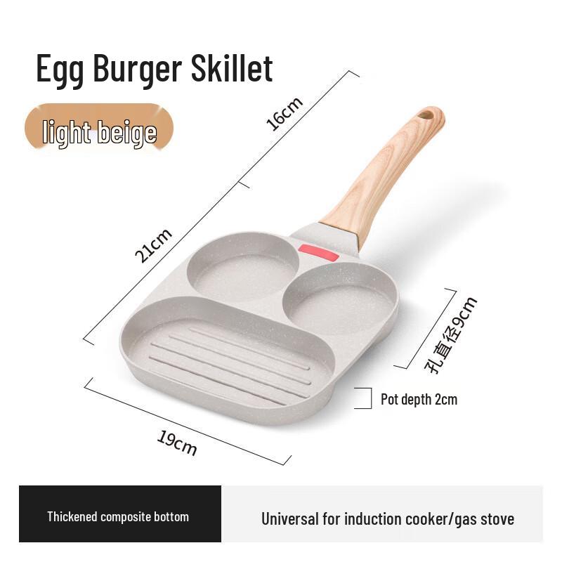 Triceratops 3-in-1 Non-stick Breakfast Frying Pan