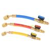 F26C High Pressure HVAC Refrigerant Charging Hoses Set with Ball Val ve 800PSI
