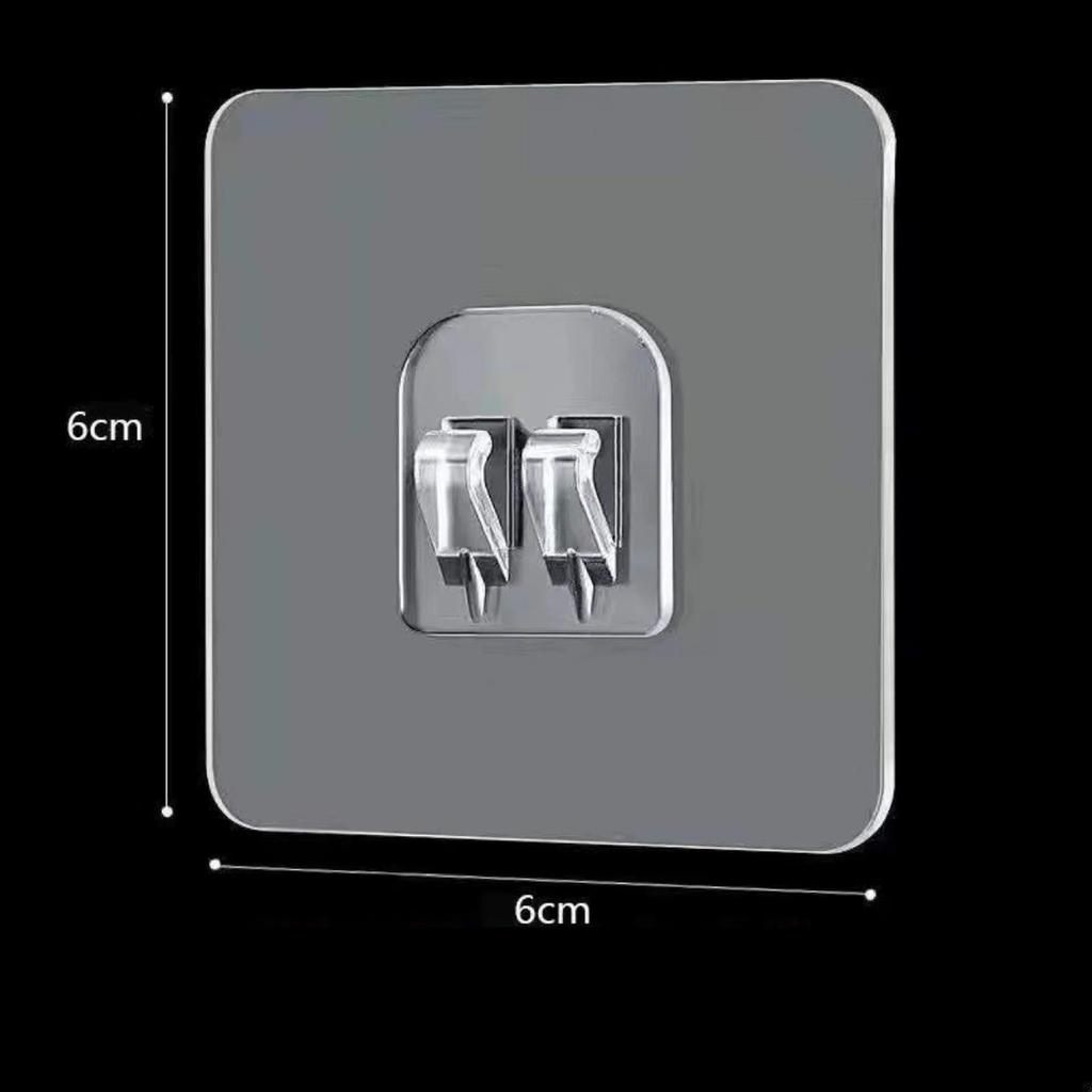 Transparent Acrylic Strong Adhesive Hook Sticker Shelf - No-Punch, Traceless Brushed Buckle