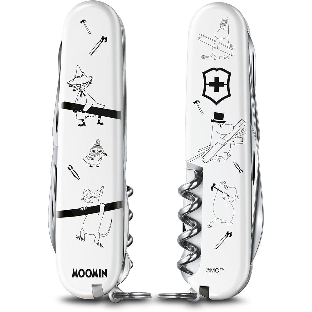 

VICTORINOX Moomin Carpenter Climber Swiss Army Knife, Multi-Function Knife, Collectible, Disaster Preparedness Tool, Swiss-Made Multi-Tool with 14 Fun