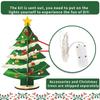 New Glowing Christmas Tree Home Desktop Decoration Wooden Christmas Decoration Accessories Led Lights 3D Ornaments Holiday Gift