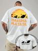 T Shirt The Lion King Cartoon Printed Tshirt Summer New Street Hip Hop Loose Casual Short Sleeve Y2k Top