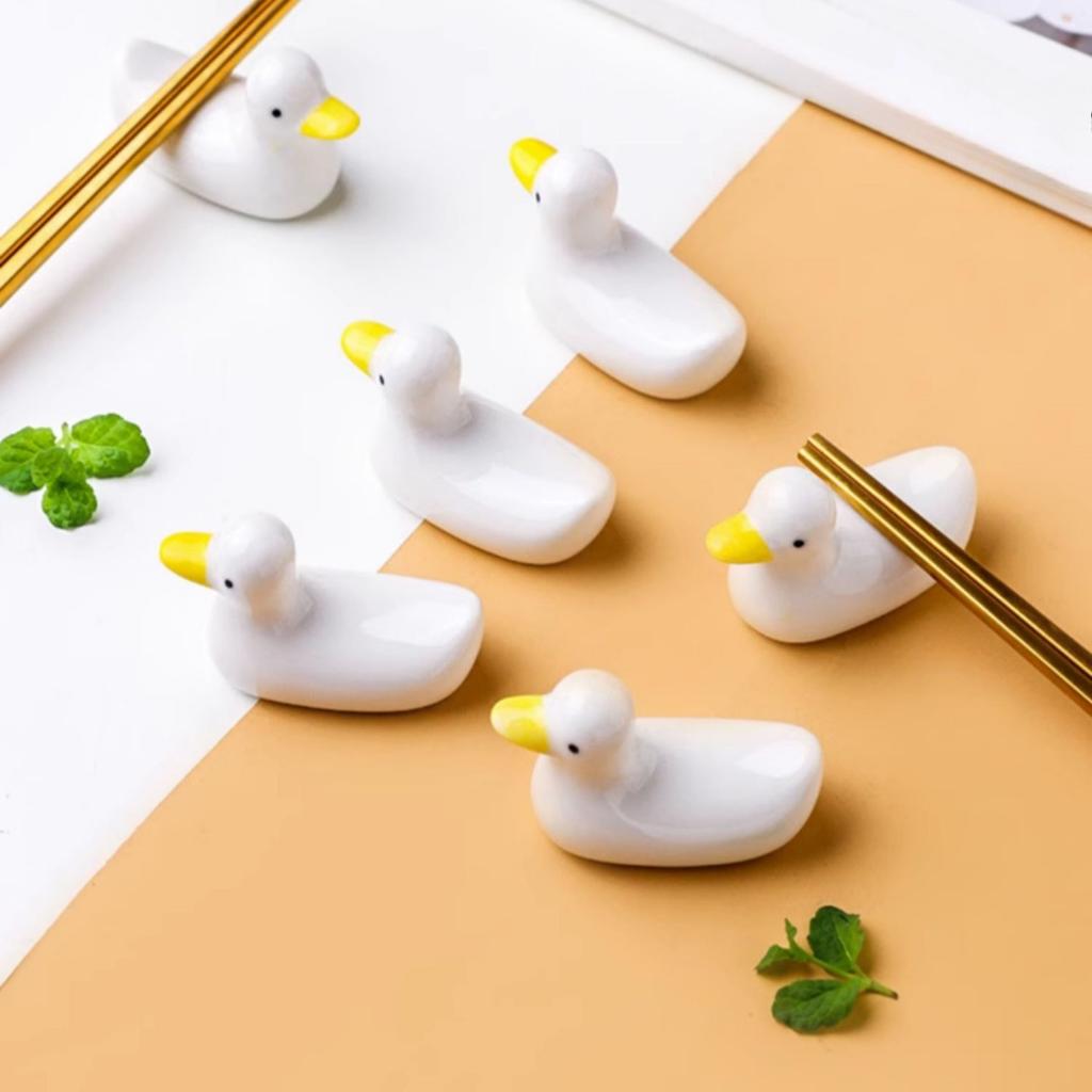 1 set/6 st Söt keramisk ätpinnehållare i japansk stil, Elegant bordsdukning för hemmabruk, Praktiskt och kreativt ätpinne-stöd