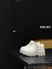 European Station leather platform white shoes women's 2025 autumn new muffin sole heightening lace-up casual versatile board shoes