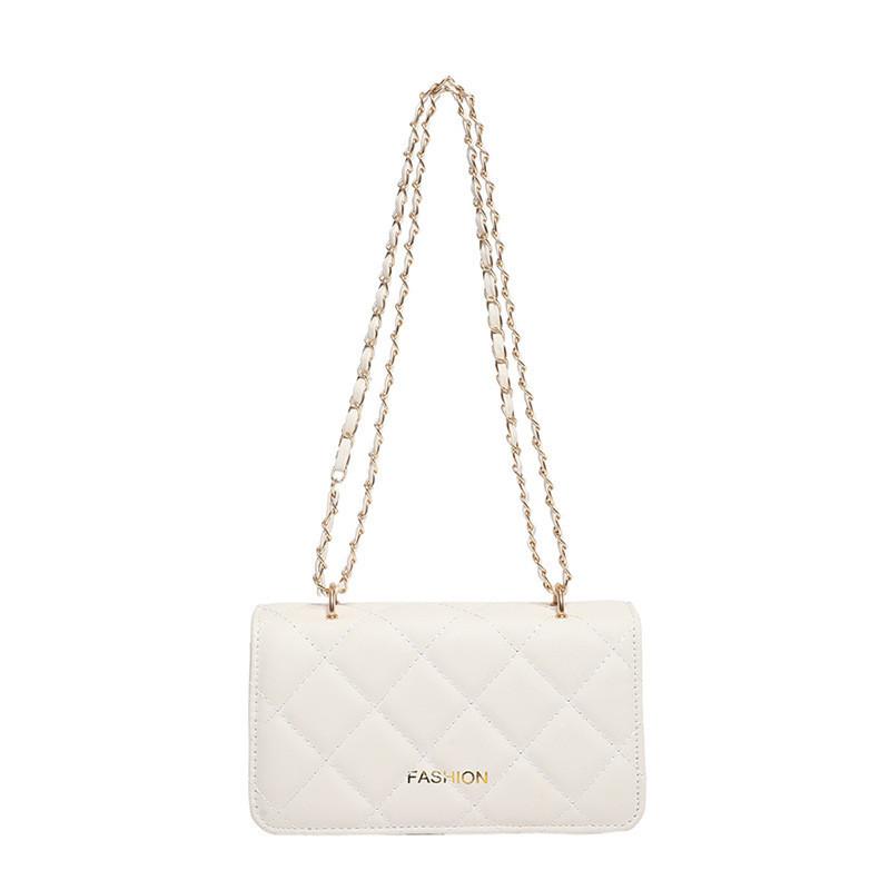 Material Pu Shoulder Crossbody Bag Underarm Bag Handbag Large Women Capacity белый