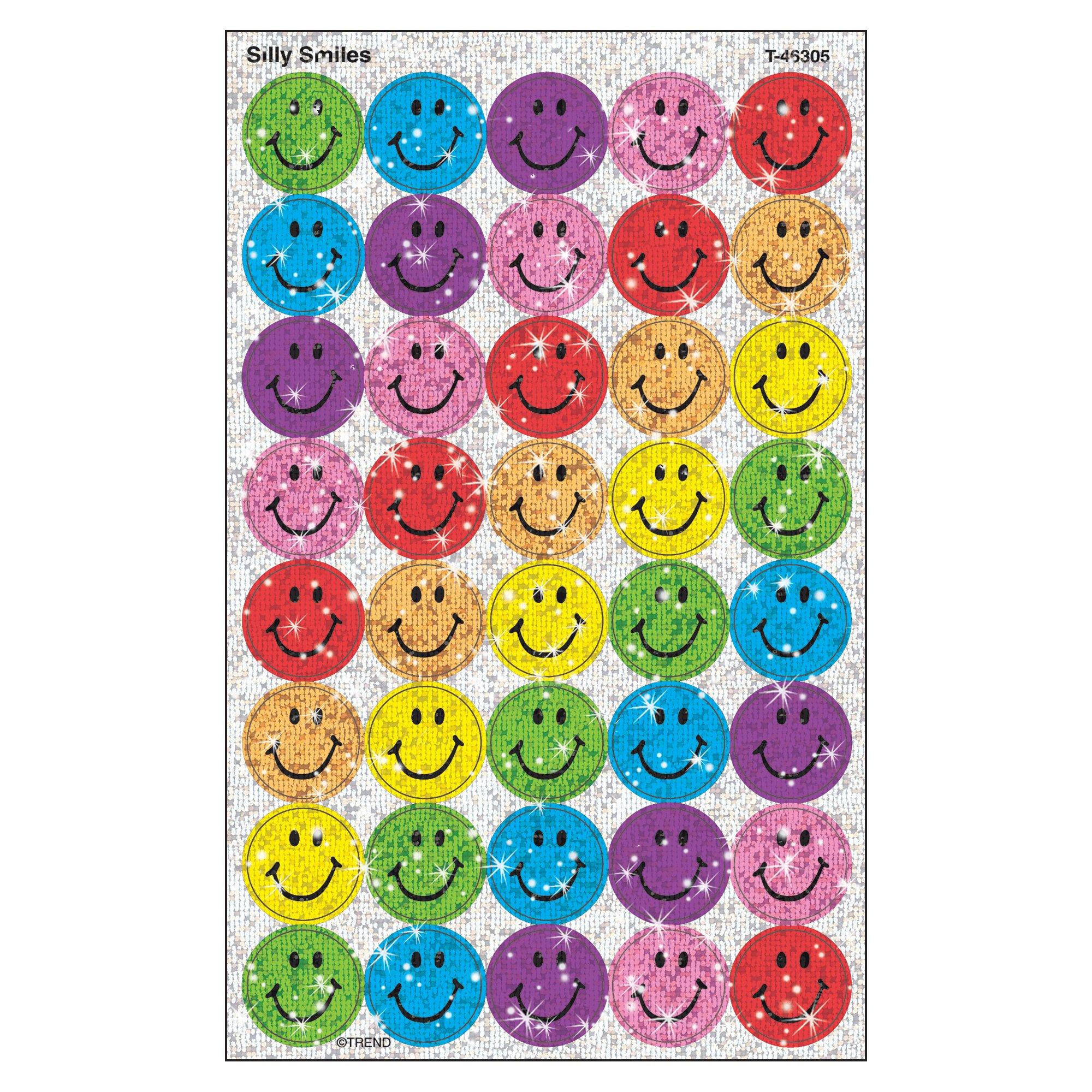 Trend Enterprises SuperSpots Stickers Silly Smiles