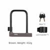 14mm Thickness Bike Lock with 2 Keys Bike U-Lock Anti Theft Bicycle Lock  Shop Doors
