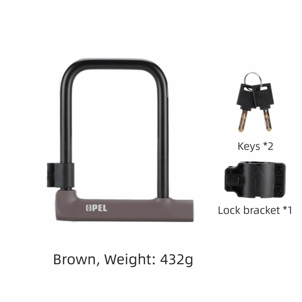 14mm Thickness Bike Lock with 2 Keys Bike U-Lock Anti Theft Bicycle Lock  Shop Doors