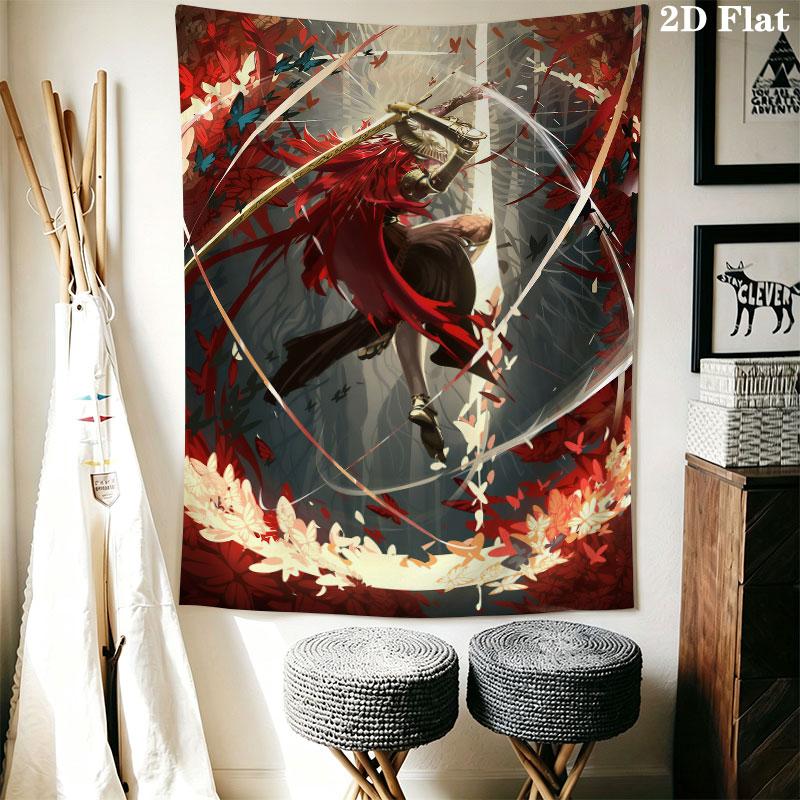Malenia Blade Wall Hanging Printed Fabric Blanket Decorative Tapestries for Bedroom Living Room Home Decor