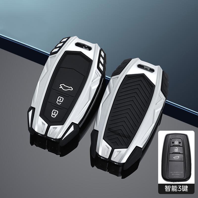 Car Key Fob Cover Case Holder Shell For Toyota Rav4  Hybryd Camry 70  Prado Corolla Sedan  Keychain Accessories